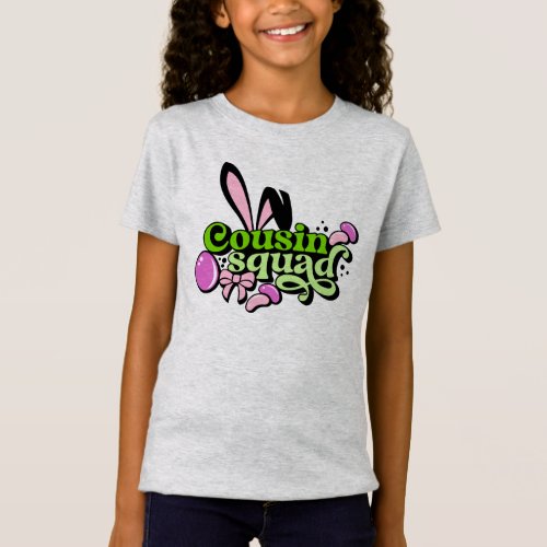 Cousin Squand Bunny Ears Easter Egg T_Shirt