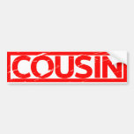 Cousin Stamp Bumper Sticker