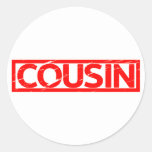 Cousin Stamp Classic Round Sticker