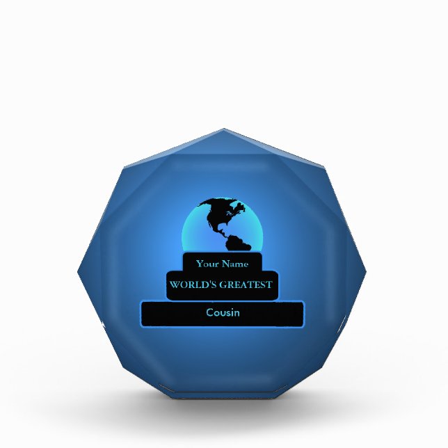 Cousin World's Greatest Award Blue (Front)
