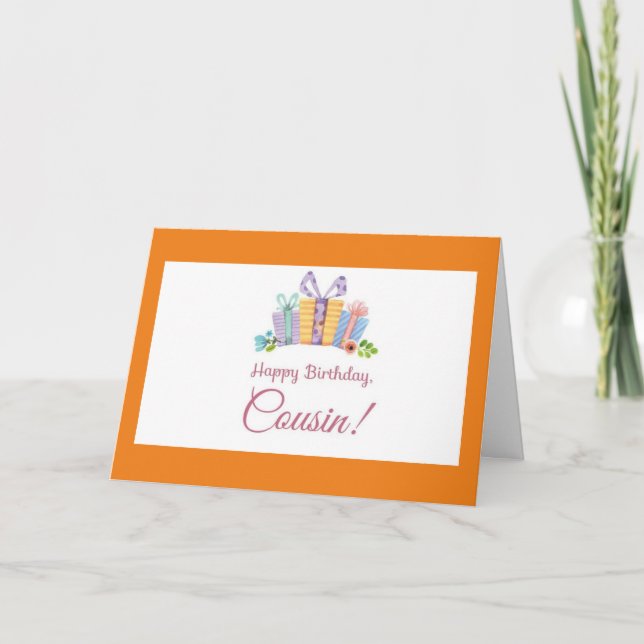 **COUSIN** YOU MAKE EVERYDAY SPECIAL BIRTHDAY LOVE CARD (Front)