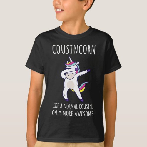 Cousincorn Like A Cousin Only More Awesome Dabbing T_Shirt