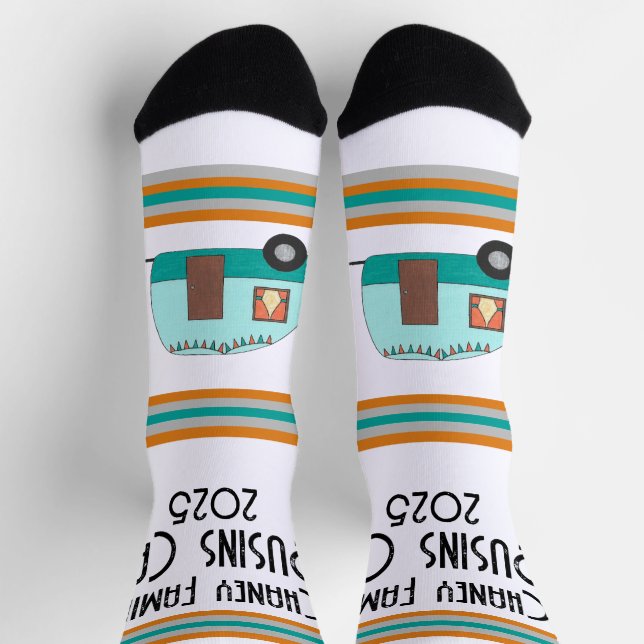 Cousins Camp Retro Camper Socks (Top)
