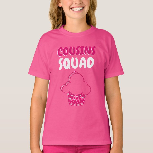 Cousins Girls' Hanes TAGLESS® T-Shirt (Front)
