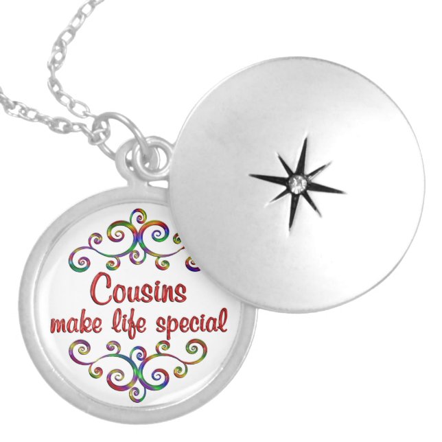 Cousins Make Life Special Locket Necklace (Front)