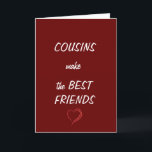**COUSINS** MAKE THE "BEST FRIENDS" BIRTHDAY  CARD<br><div class="desc">Have FUN with this BEACH BIRTHDAY CARD for "YOUR COUSIN" and let her know how HAPPY IT IS HIS OR HER "BIRTHDAY AND THAT YOU WISH HER ALL THAT HER HEART DESIRES! THANKS FOR STOPPING BY 1 OF MY 8 STORES.</div>