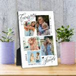 Cousins Make The Best Friends Photo Collage Plaque<br><div class="desc">Cousins Make The Best Friends photo collage keepsake features 5 photos,  typography script '' Cousins make the best friends'' in trendy lettering,  names and year. Perfect personalized gift for cousins.</div>
