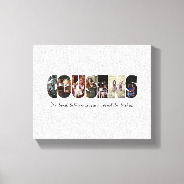 Cousins Photo Collage Canvas Print (Front)