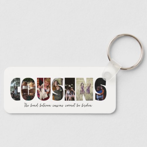 Cousins Photo Collage Keychain