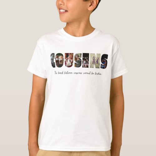 Cousins Photo Collage Kids T_Shirt