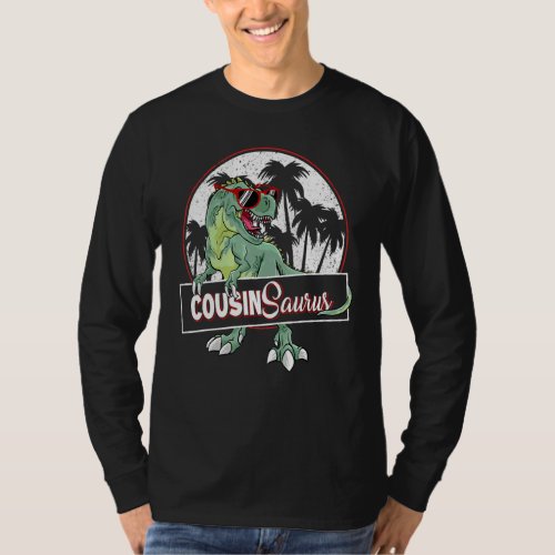 Cousinsaurus Rex Dinosaur Cousin Saurus Boy Family T_Shirt