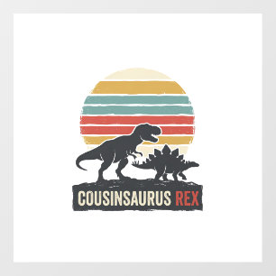 Cousinsaurus Rex Funny Dinosaur Vintage Shirt Desi Floor Decals