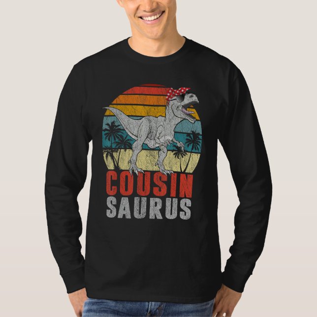 Cousinsaurus T Rex Dinosaur Cousin Saurus Family M T-Shirt (Front)