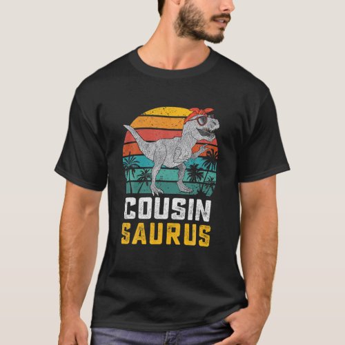 Cousinsaurus T Rex Dinosaur Cousin Saurus Family M T_Shirt