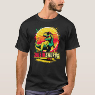 Cousinsaurus T Rex Dinosaur Cousin Saurus Sunglass T-Shirt