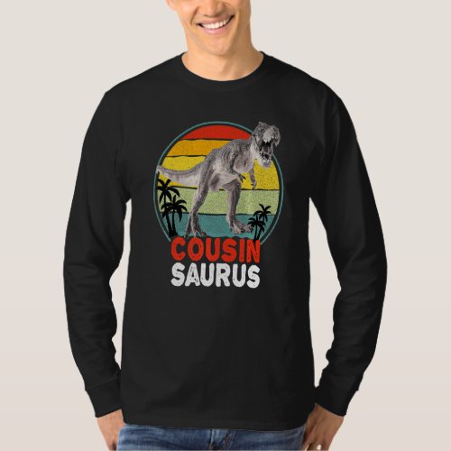 Cousinsaurus Vintage T Rex Dinosaur Cousin Saurus  T_Shirt