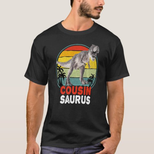 Cousinsaurus Vintage T Rex Dinosaur Cousin Saurus  T_Shirt