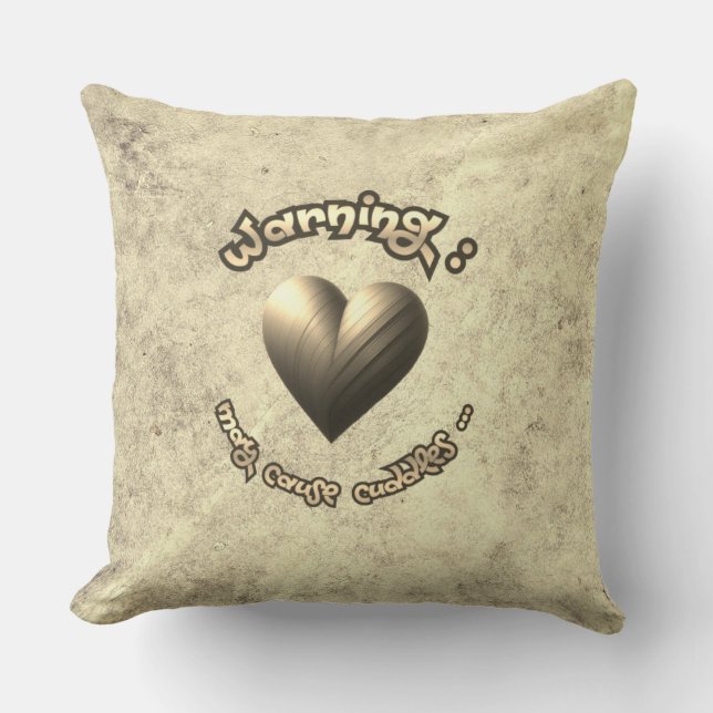 Coussin décoratif - golden heart throw pillow (Front)