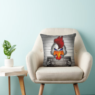 Coussin Mr Rooster Throw Pillow