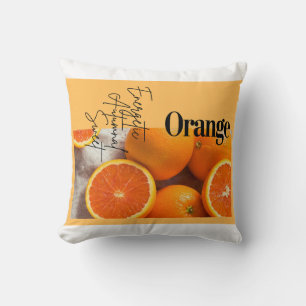 coussin orange decor and art of simplicity throw pillow