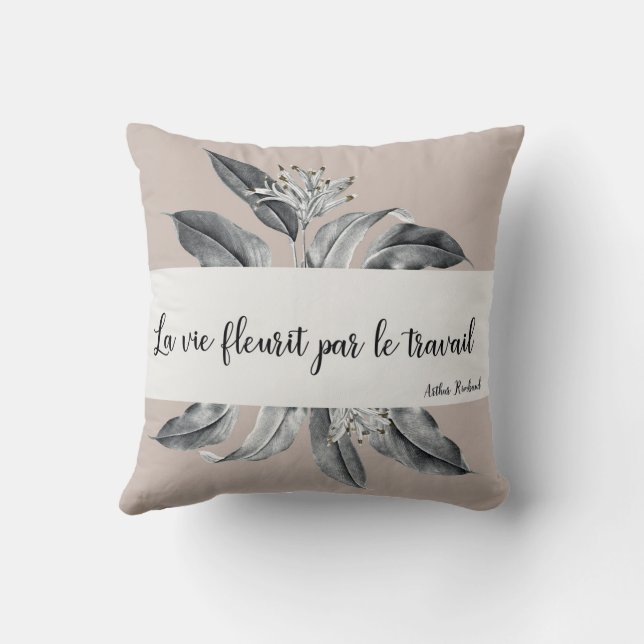 Coussin personnalisé throw pillow (Back)