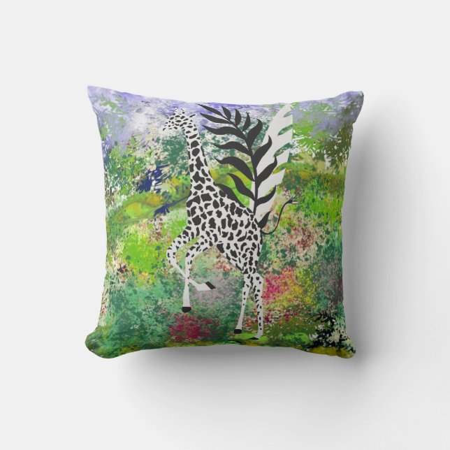 Coussin Wildlife Friendship - Giraffe  Throw Pillow (Front)