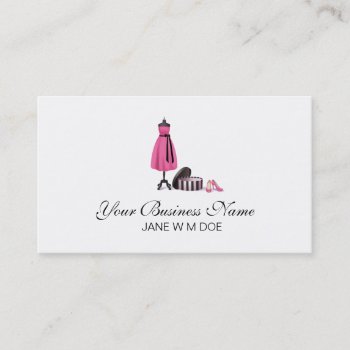 Coutoure Fashion Business Card by ArtbyMonica at Zazzle
