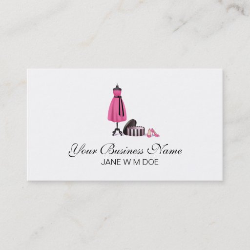 Customizable Coutoure Fashion Business Card