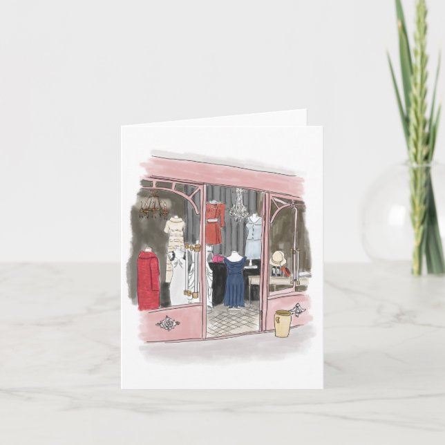Couture at the Paris Flea Market - Notecard (Front)