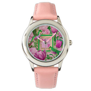 Couture Botanical Paradise Bird Monogram Watch