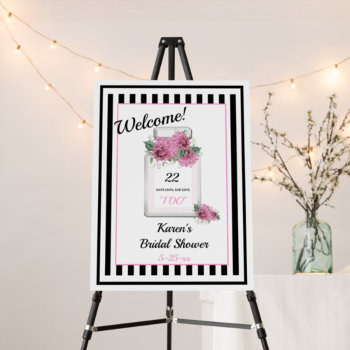 Couture Bride Ladies Bridal Shower Countdown Party Poster by Ohhhhilovethat at Zazzle
