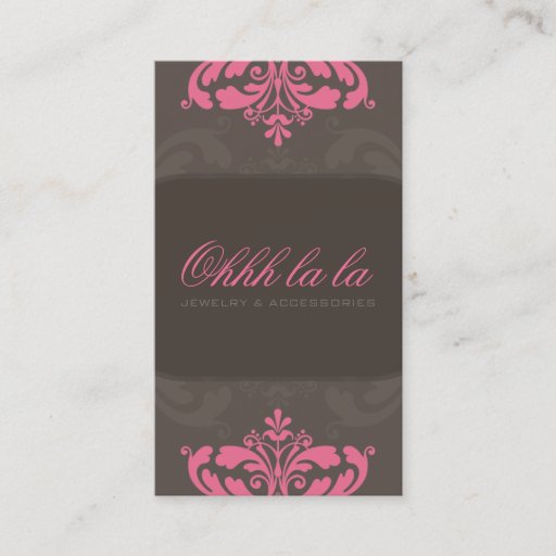 Customizable COUTURE BUSINESS CARD :: couture flourish 1AP