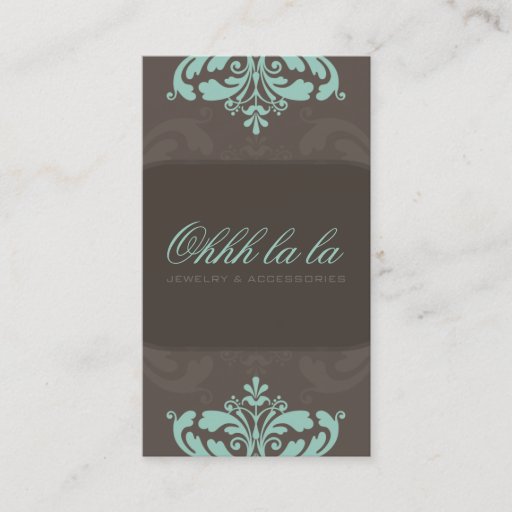 Customizable COUTURE BUSINESS CARD :: couture flourish 2AP
