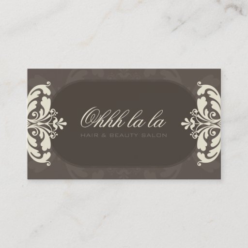Customizable COUTURE BUSINESS CARD :: couture flourish 3L