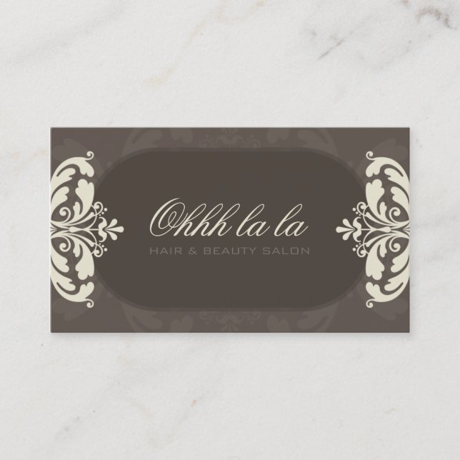 COUTURE BUSINESS CARD :: couture flourish 3L (Front)