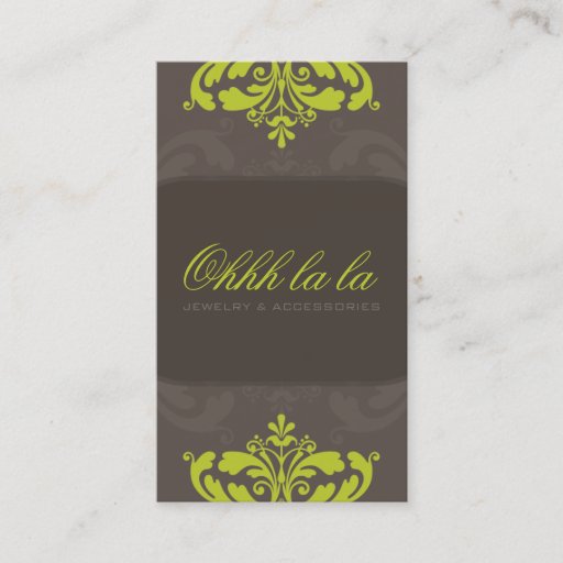 Customizable COUTURE BUSINESS CARD :: couture flourish 4AP