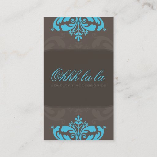 Customizable COUTURE BUSINESS CARD :: couture flourish 5AP