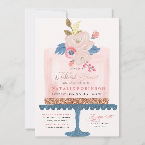 Couture Cake Bridal Shower Invitation _ PINK