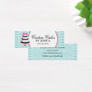 Couture Cakes Bakery Aqua Hang Tags