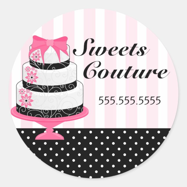 Couture Cakes Bakery Box Seals (Front)