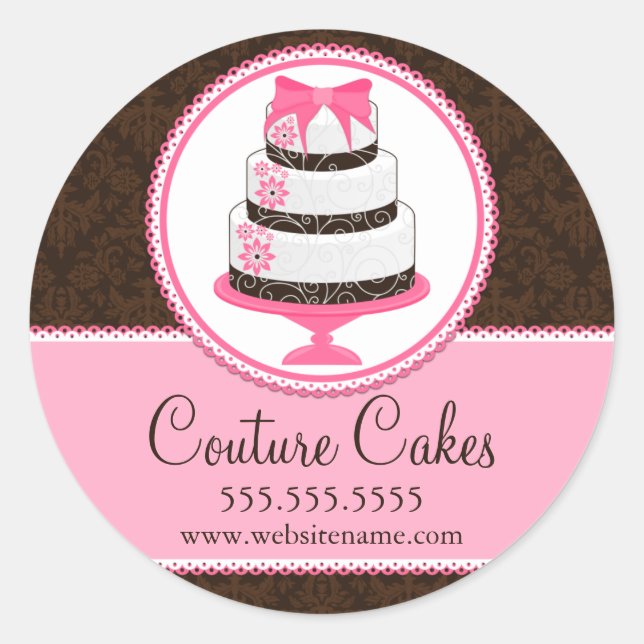 Couture Cakes Bakery Box Seals (Front)