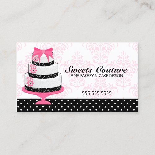 Couture Cakes Bakery Custom Business Cards