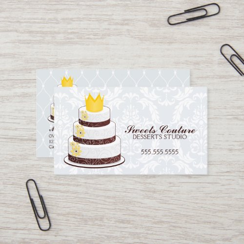 Couture Cakes Bakery Custom Business Cards