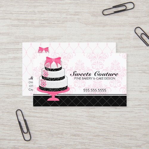 Couture Cakes Bakery Custom Business Cards