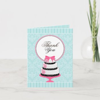 Couture Cakes Bakery Thank You Cards by SocialiteDesigns at Zazzle