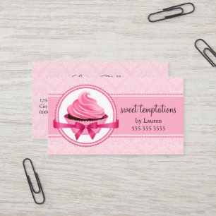 Couture Cupcake Bakery Business Card