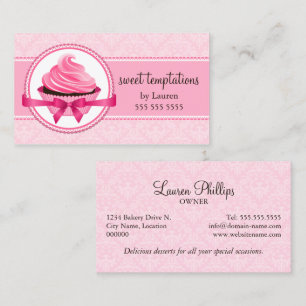 Couture Cupcake Bakery Business Card