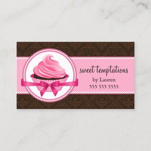 Couture Cupcake Bakery Business Card