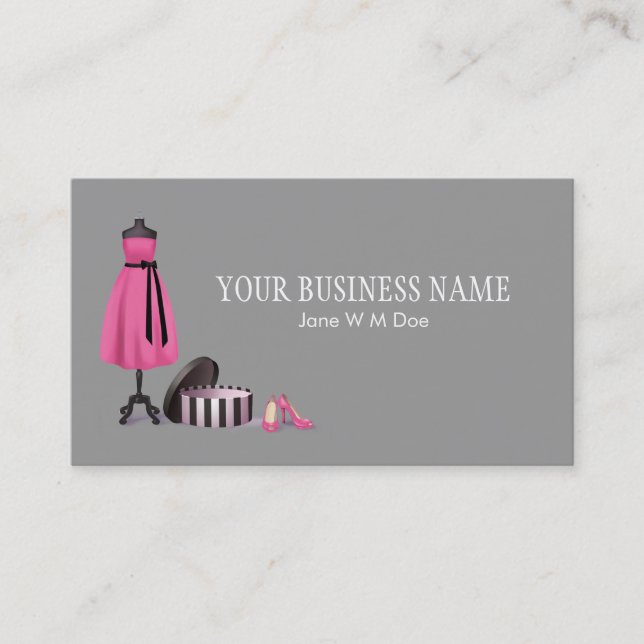Couture Fashion Business Card (Front)