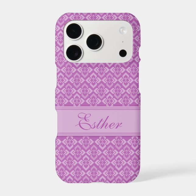 Couture inspired named purple iphone case (Back)